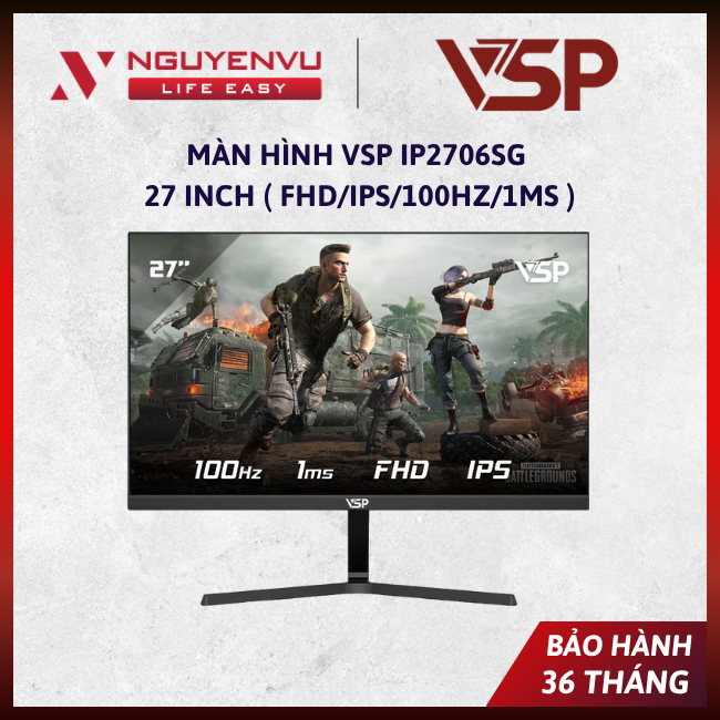 [Chính Hãng] Màn hình VSP IP2706SG 27 inch ( FHD/IPS/100Hz/1ms ) - Bảo Hành 36 Tháng