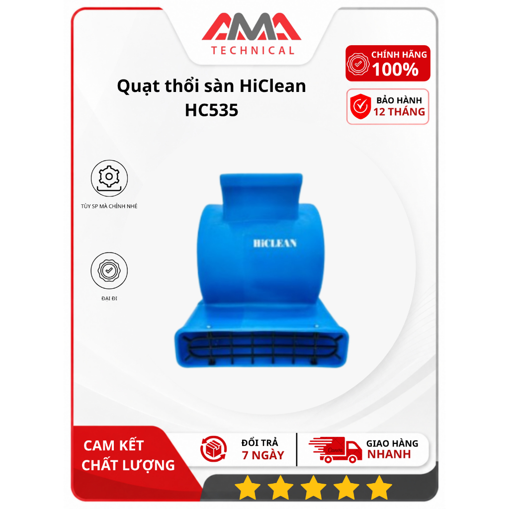 Quạt thổi sàn HiClean HC535