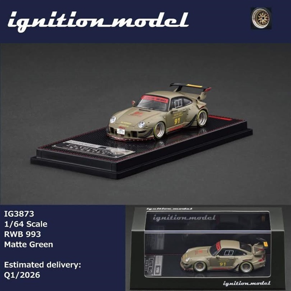 Mô hình xe Porsche 993 RWB Rauh - Welt ti lệ 1:64 Ignition model IG387