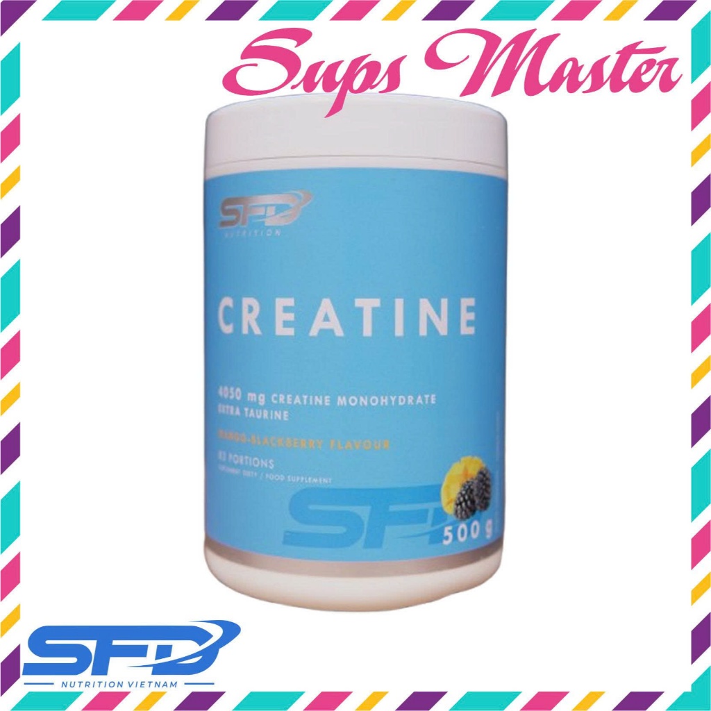 Creatine Monohydrate 500g SFD Nutrition Dưa Hấu – Tăng Sức Mạnh, Cơ Bắp Bùng Nổ