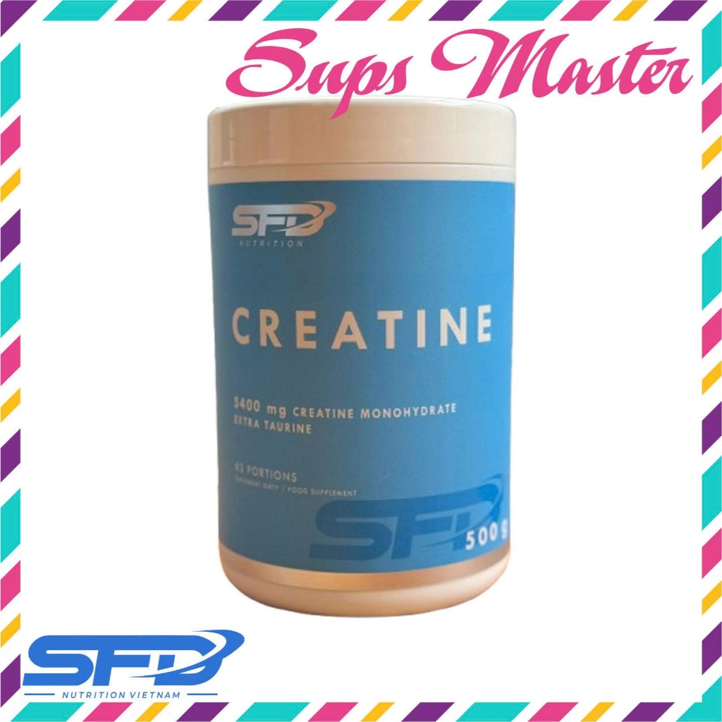 Creatine Monohydrate 500g SFD Nutrition vị BubbleGum – Tăng Sức Mạnh, Cơ Bắp Bùng Nổ