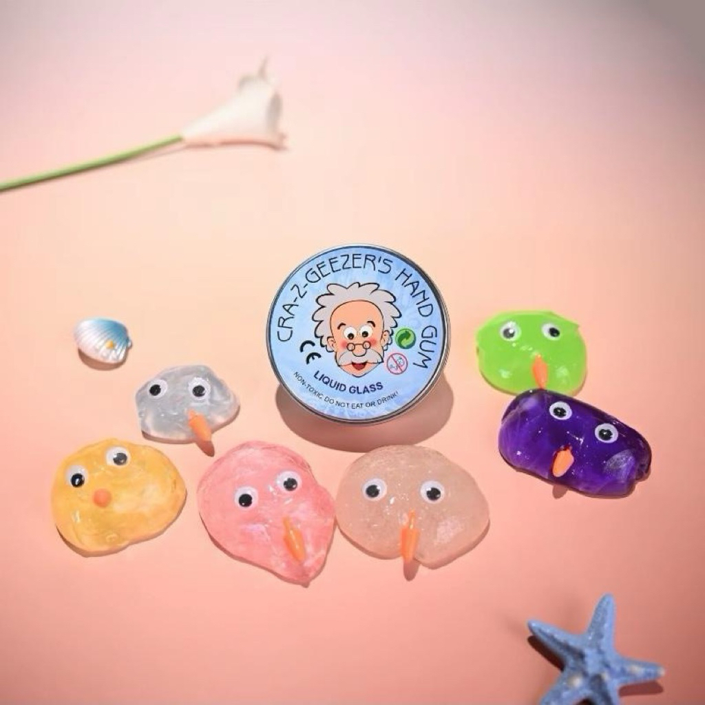 Slime Putty ông già slime bùn thủy tinh trong suốt hũ thiếc
