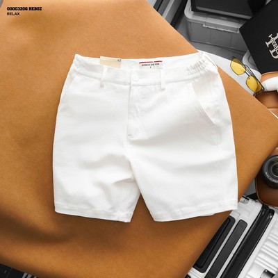 Quần short kaki nam HEBOZ cạp thun relax 4M co giãn thoải mái - 00003206