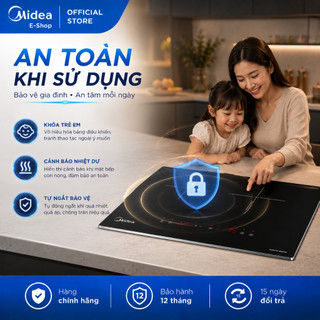 Bếp Từ Đôi Midea MC-ID4083 / MC-ID4084 | Mặt Kính Schott | Bo Viền Inox | 4000W Có Sôi Liu Riu