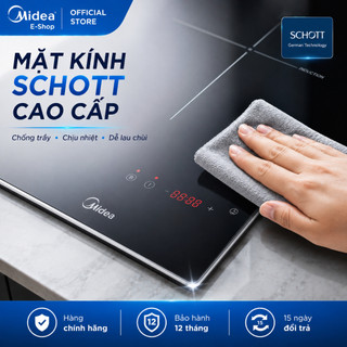 Bếp Từ Đôi Midea MC-ID4083 / MC-ID4084 | Mặt Kính Schott | Bo Viền Inox | 4000W Có Sôi Liu Riu
