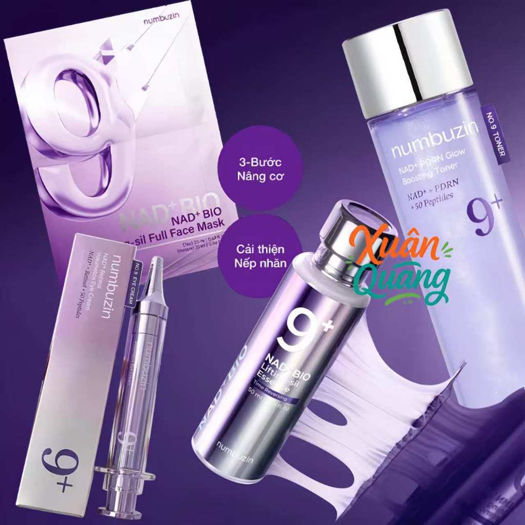 Numbuzin No.9+ Tinh chất nâng cơ NAD+ BIO 50ml | Toner Numbuzin No.9 | Kem dưỡng mắt Numbuzin No.9 |