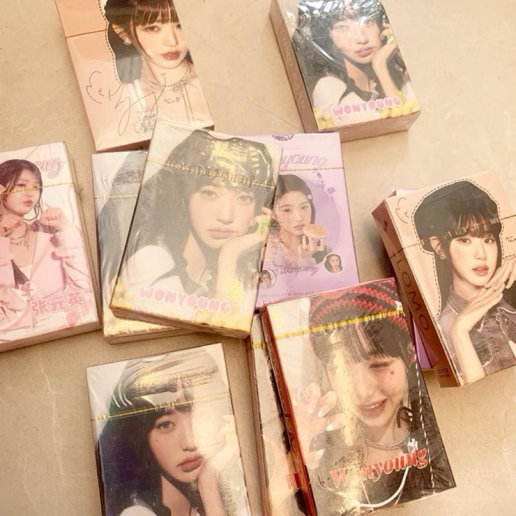 Lomo card Wonyoung ive card desk sticker