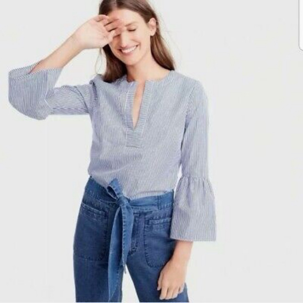 Áo sơ mi kẻ hiệu Jcrew size 8