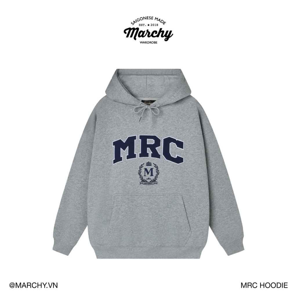 MARCHY - MRC Hoodie - Áo khoác thêu, chui đầu