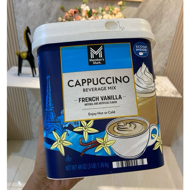 Bột cà phê Cappuccino French Vanilla Mark Member's 1.36kg