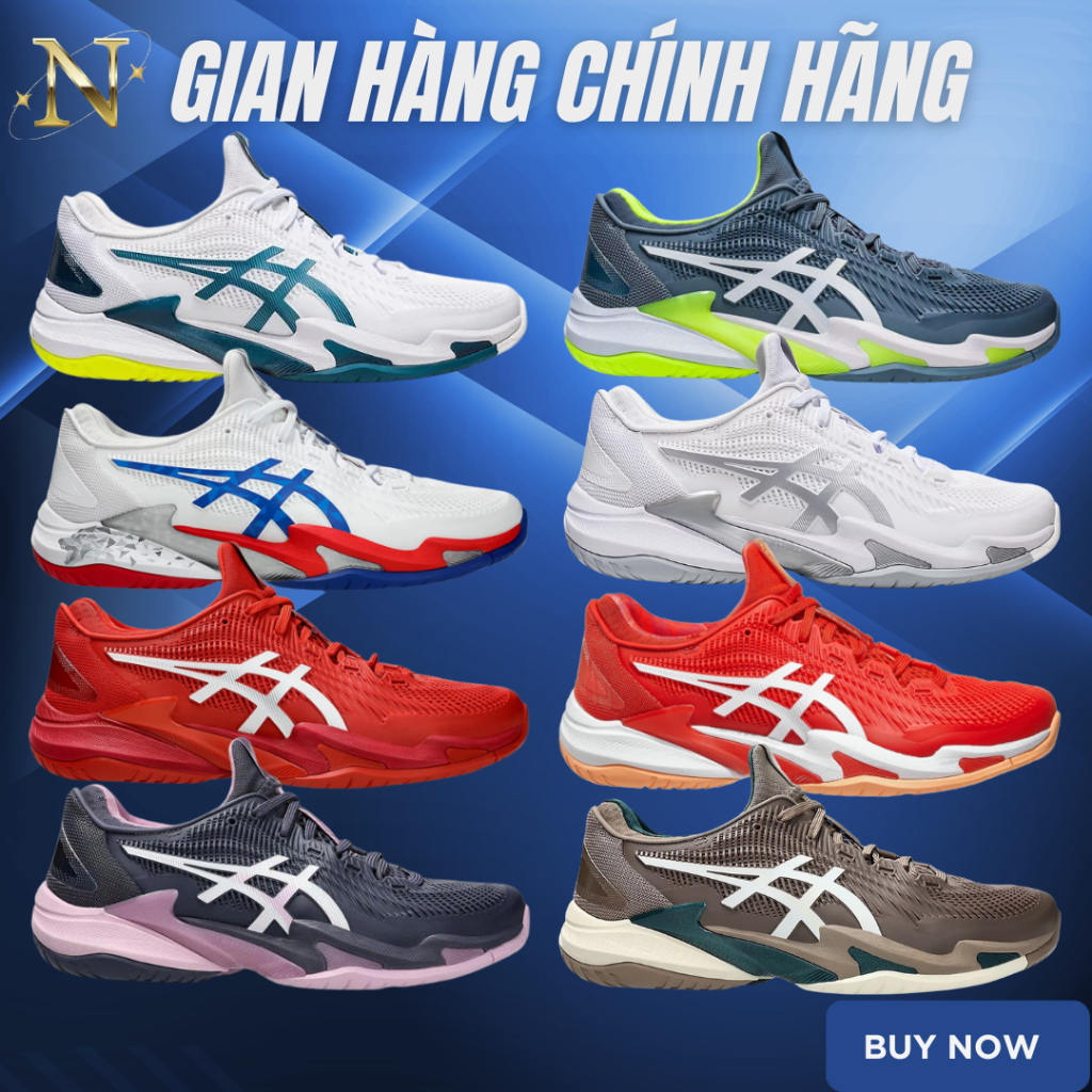 [𝙎𝘼𝙇𝙀 Chính Hãng] Giày Sneaker Tennis Pickleball Asics Court FF 3 Novak Full Màu