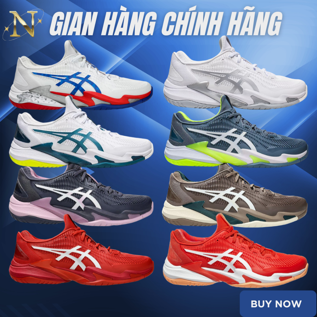 [HÀNG CHÍNH HÃNG]Giày Thể Thao Chạy Bộ Bóng Chuyển Tennis Pickleball Asics Court FF3 Novak Bao Check