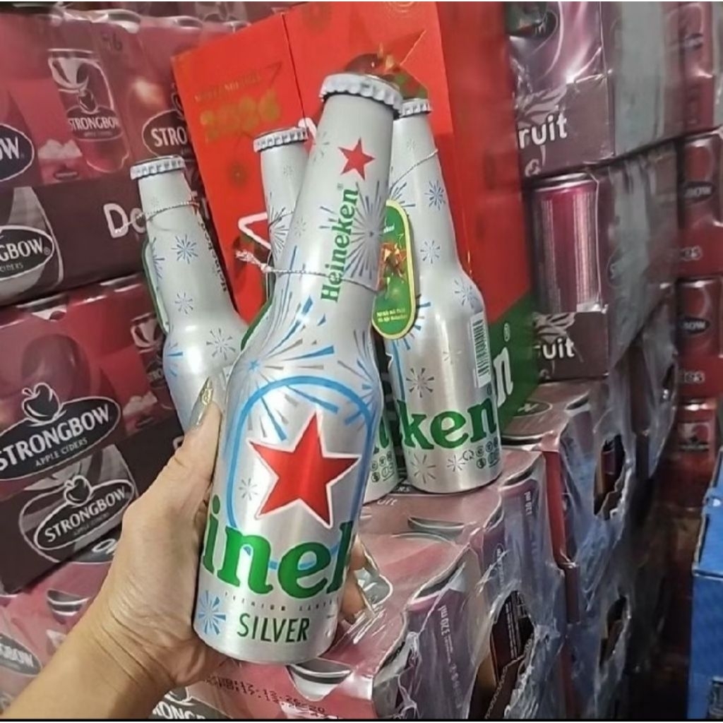 Heineken Bạc chai nhôm
