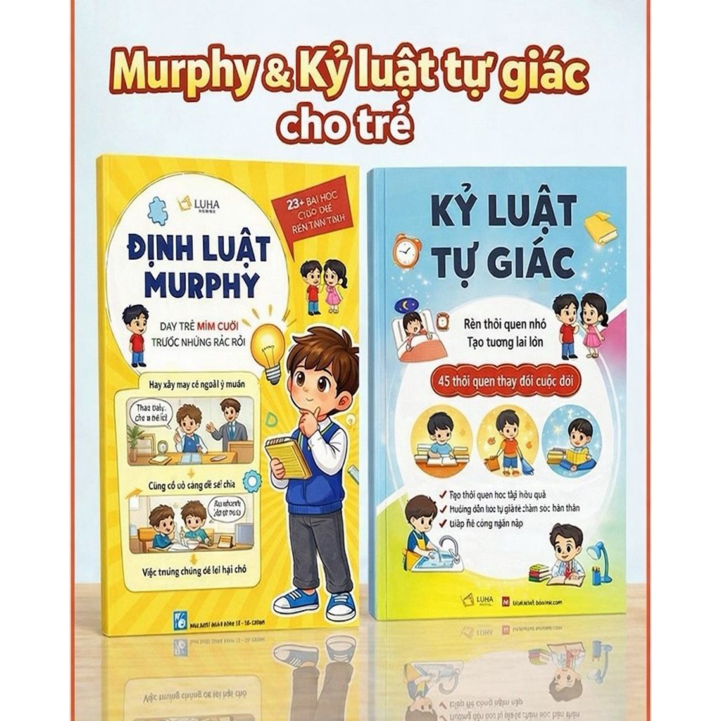 Combo 2 cuốn: Kỷ luật tự giác + Định luật Murphy