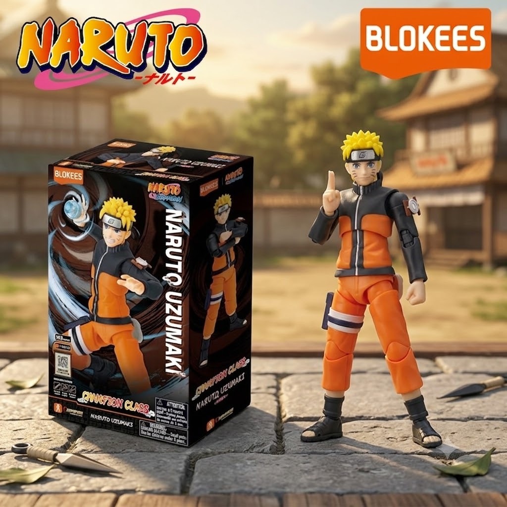 Mô Hình Blokees Naruto Champion Class 02 Naruto Uzumaki –  Lắp Ráp Anime Chính Hãng