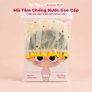 Mũ Tắm Mũ Chùm Đầu Chống Nước 2 Lớp Giữ Tóc Khô Khi Tắm Gội Skincare MỊN MÀNG VIỆT NAM Chính Hãng