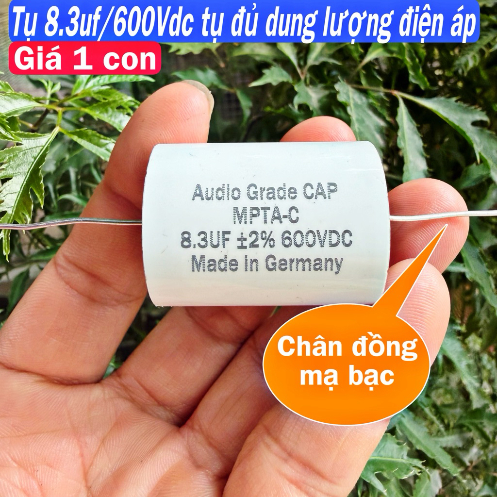 Tụ 8.3uf/600vdc Audio Grade Cap