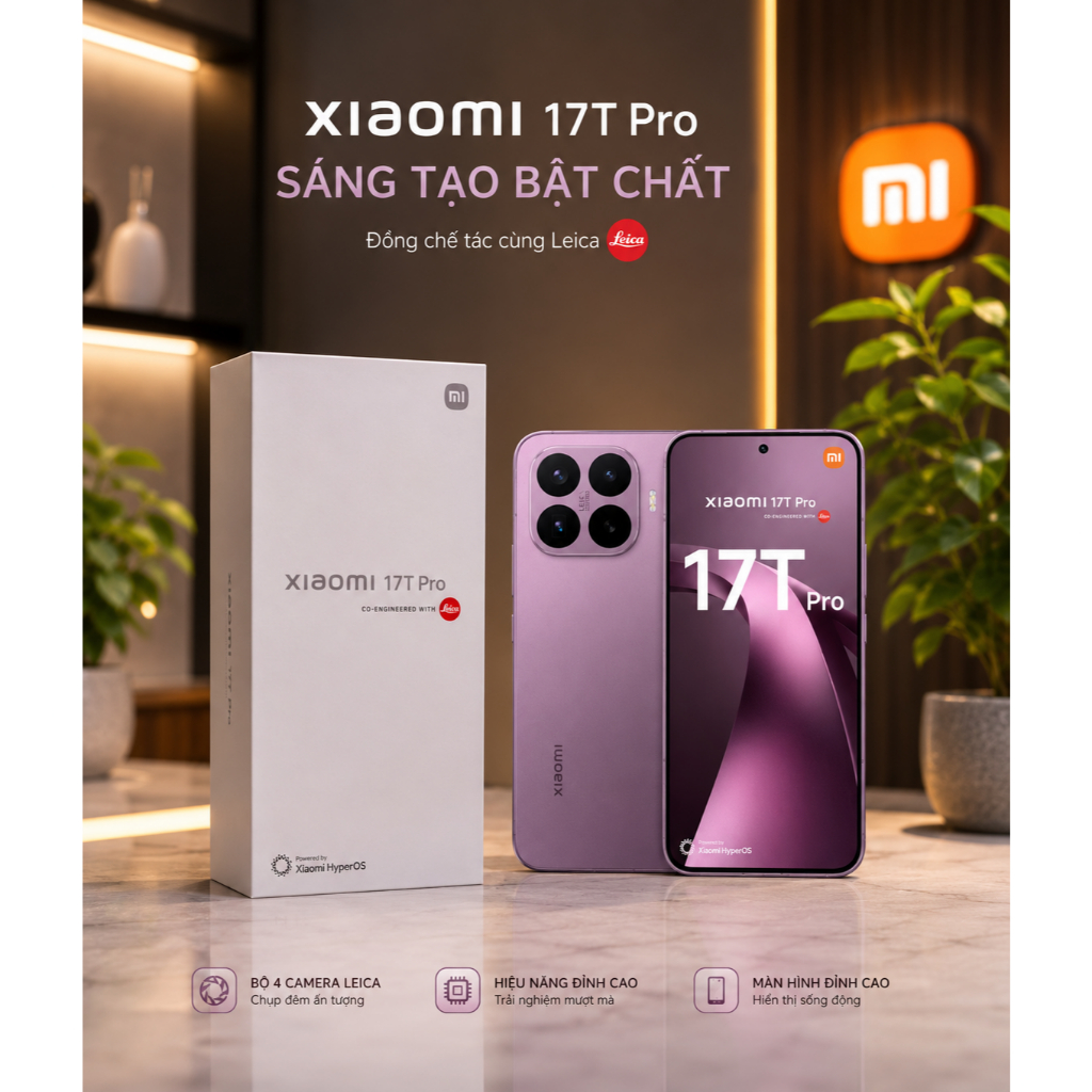Điện Thoại Thông Minh Xiaomi 17T Pro 5G 12GB 512GB Chính Hãng | BigBuy360 - bigbuy360.vn