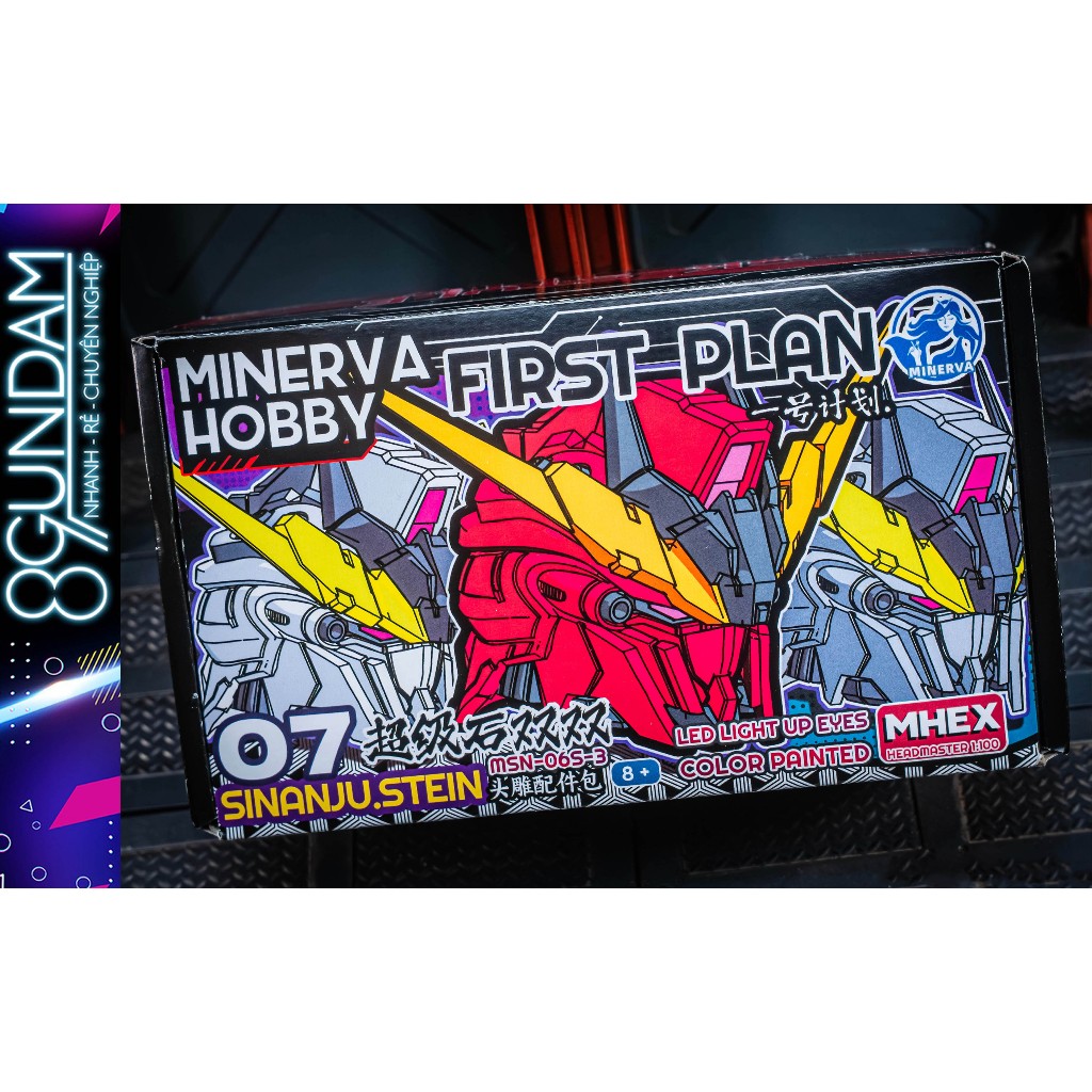 [CÓ SẴN] Set Phụ Kiện Đầu Thay Thế Minerva 07 cho MG Sinanju/ Sinanju Stein/ Lizard (tặng keycap, LE