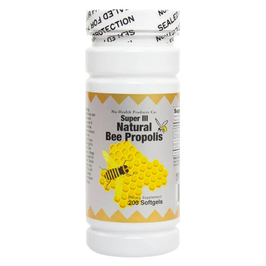 Viên Uống Sữa Ong Chúa NuHealth Super III Natural Bee Propolis 200 viên