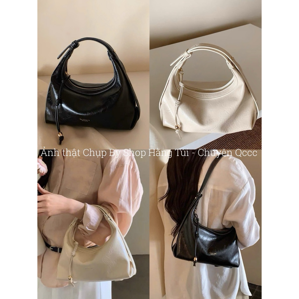 BST Mới 2026 Túi CHIOOO Đeo Vai size 27cm Da Nhám Bóng HS400