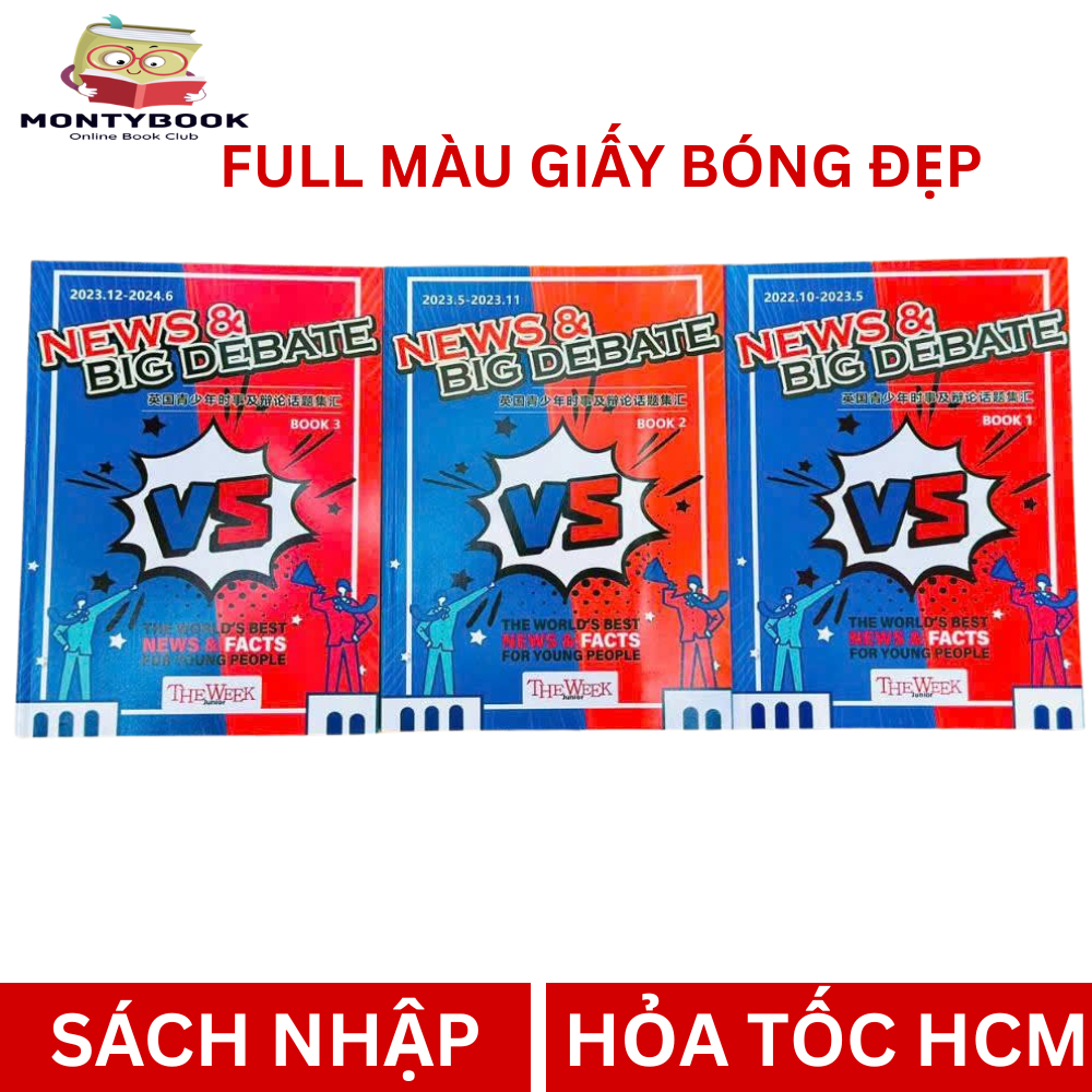 Sách tranh biện - News and Big Debate 3 cuốn, bộ sách này cực hot