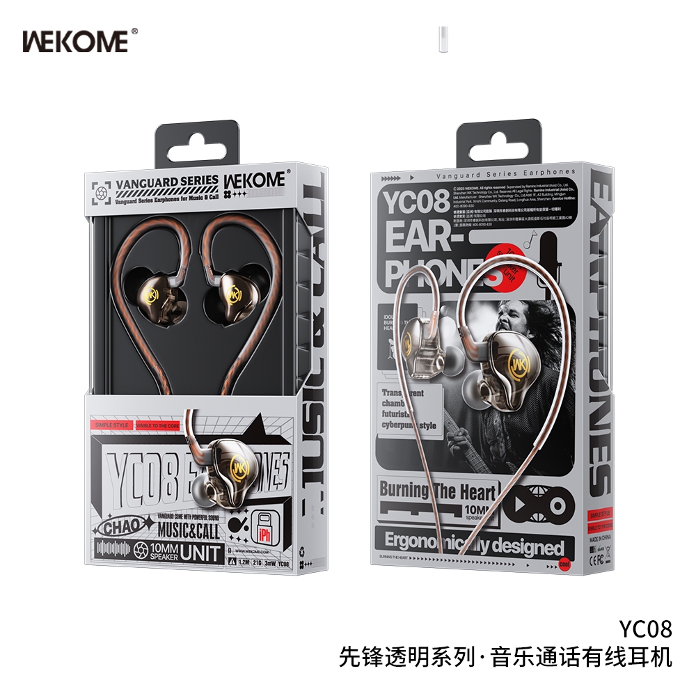 Tai nghe dây wekome YC08 3 chui