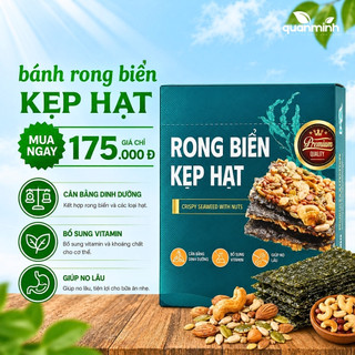 Thanh bánh rong biển kẹp hạt dinh dưỡng UMAI không đường, không chất bảo quản - Bánh ăn kiêng nhà làm siêu ngon