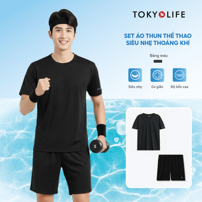 Set Bộ quần áo nam mùa hè thể thao thoáng mát 40004747 C7SHP900P/40000356 TOKYOLIFE