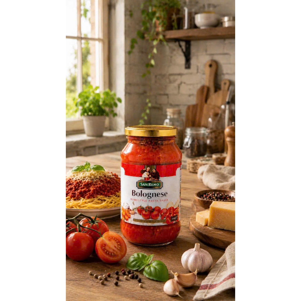 San Remo Bolognese Pasta Sauce 500g – Ngon, Tiện, Dễ Chế Biến