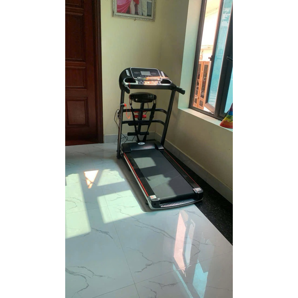 Máy chạy bộ đa năng OSAKY A7AB, kèm máy rung masaage, tạ tay, gập bụng