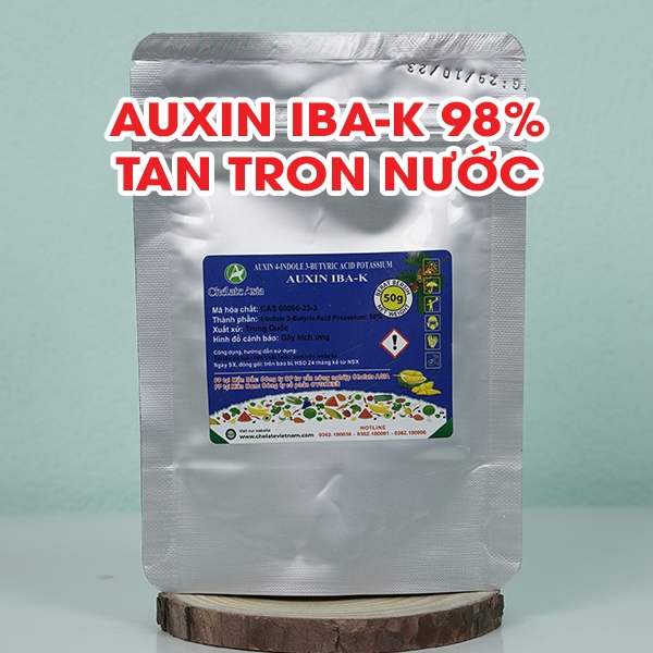 Auxin IBA-K 98% (Siêu kích thích ra rễ tan trong nước) gói 1kg
