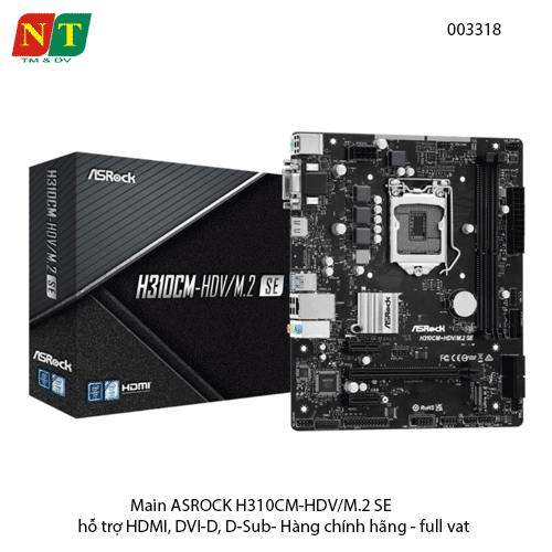 Bo mạch chính Asrock H310CM-HDV socket 1151 chipset H310