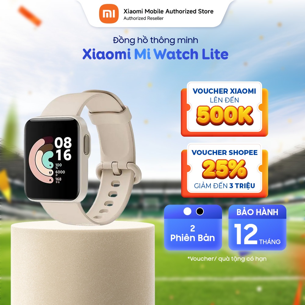 Đồng hồ thông minh Mi Watch Lite | Màn hình TFT LCD 1.4" l Nghe gọi Bluetooth | 230mAh | 5ATM | GPS