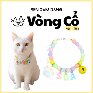 Vòng Cổ Dây Trơn Kèm Chữ Cho Cún Mèo Theo Yêu Cầu [ Ib Sốp ]