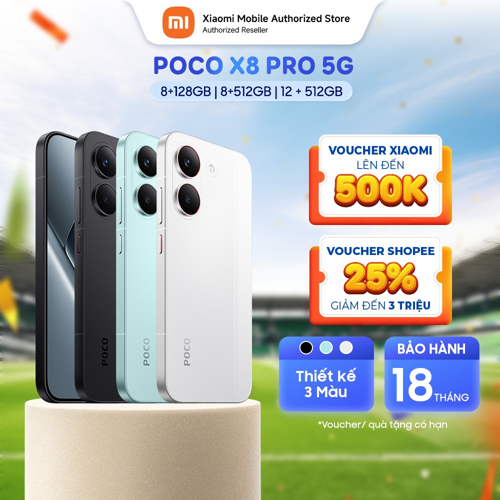 [Livestream] Điện thoại POCO X8 Pro 5G (8+256GB| 8+512GB| 12+512GB) | Màn 6.59" 1,5K | D8500U