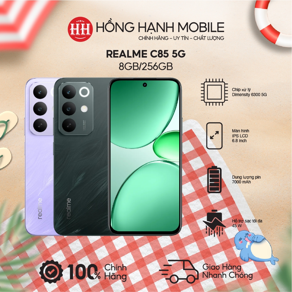 Điện Thoại Realme C85 5G 8GB/256GB - Hàng Chính Hãng | BigBuy360 - bigbuy360.vn
