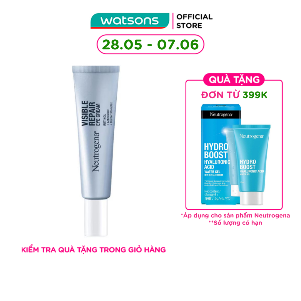 Kem Mắt Neutrogena Visible Repair Eye Cream 15g