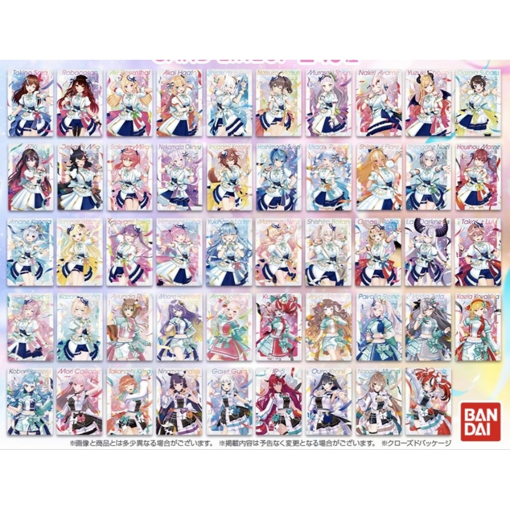 Thẻ Hololive Production wafer vol 3 idol oufit