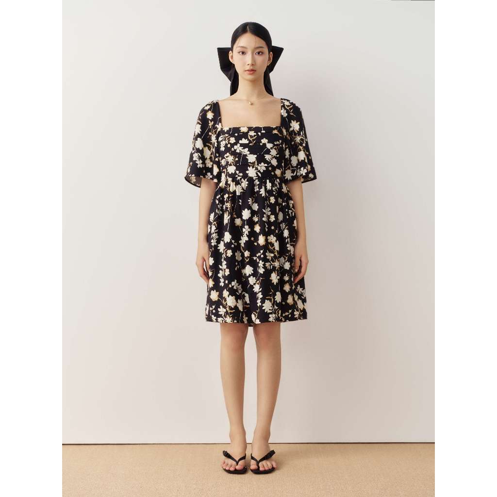 Đầm hoa nhí | Mauve Night Garden dress