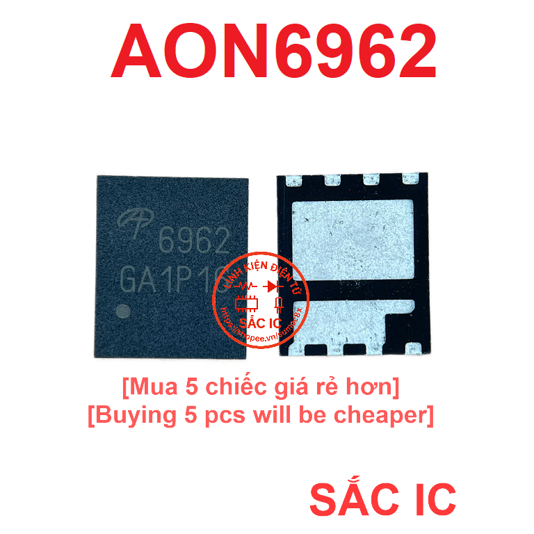 [A20] AON6962 6962 ic nguồn trên bo mạch - Mới nguyên bản - Original NEW