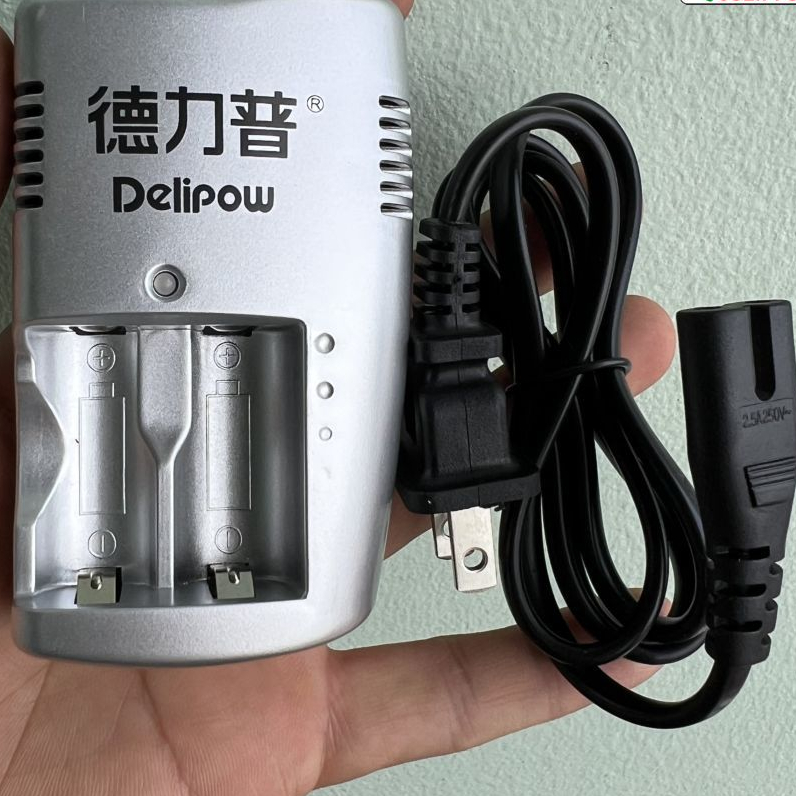 Bộ Sạc 2 Pin CR123A 3V DeliPow DLP-205