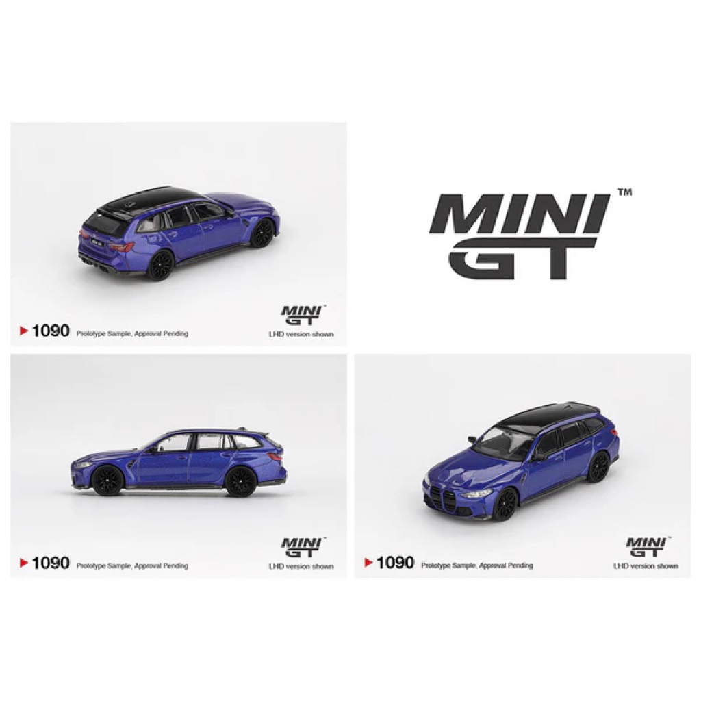 mohinhxeps-1/64_ MINI GT #1090 BMW M3 Competition Touring - Portimao Blue Metallic