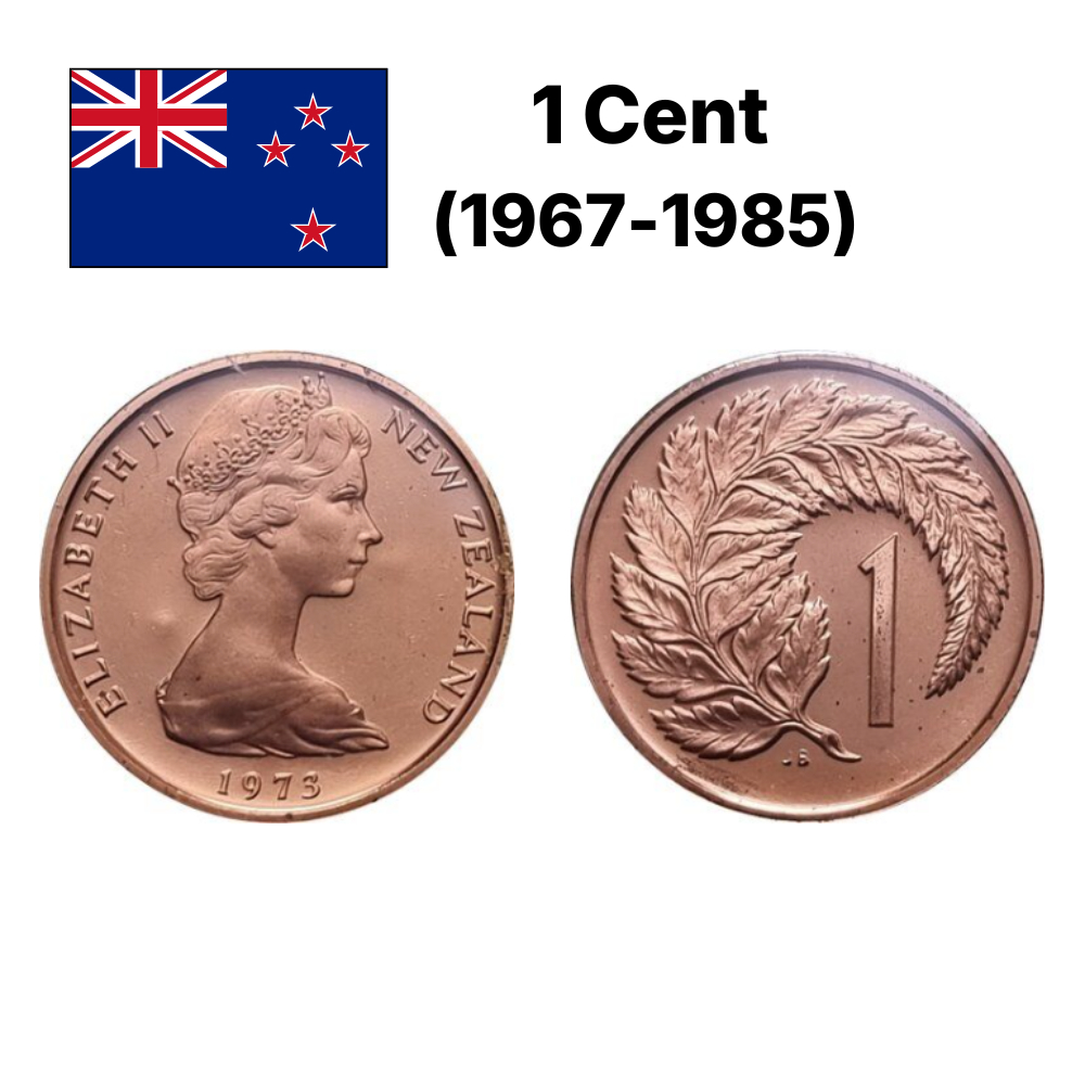 Đồng xu 1 & 2 Cent (1967-1985) của New Zealand