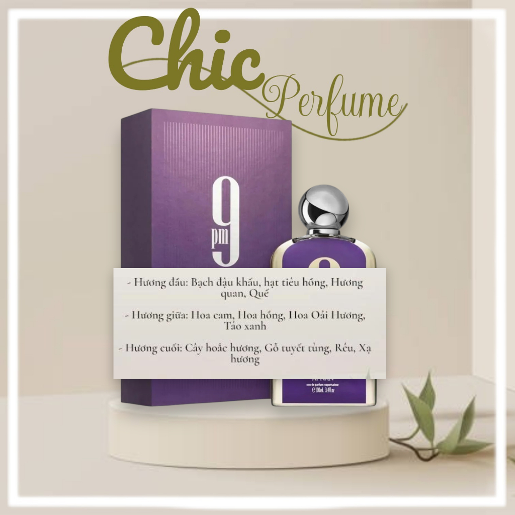 Nước Hoa Nữ Afnan Perfumes 9PM Pour Femme EDP 100ml
