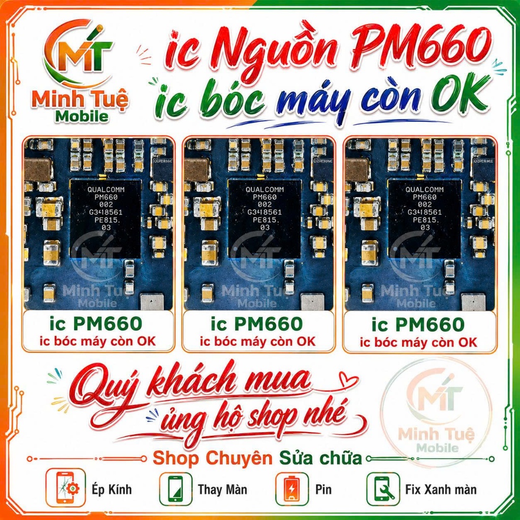 PM660 002 ic nguon bóc máy còn ok