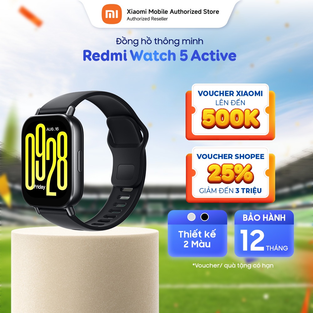 Đồng hồ thông minh Redmi Watch 5 Active | Màn hình LCD 2" l Nghe gọi Bluetooth | Kháng nước 5ATM | +