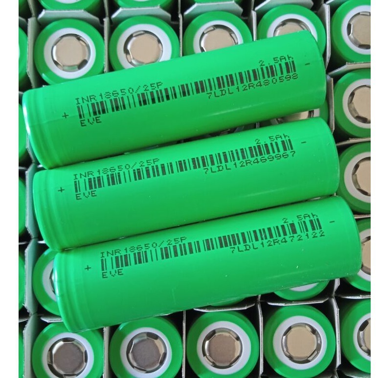 ID46/ Cell pin EVE INR18650 25P 2500mAh xả cao 12C 30A chuyên pin Power