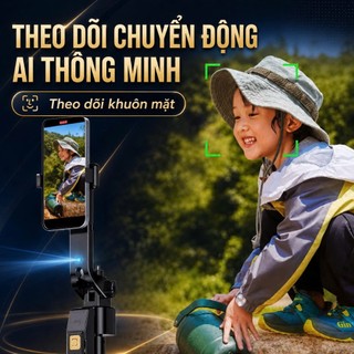 Tripod LaTech CL12P bản 2026 xoay tự động cảm biến theo người, gấp gọn 30cm có điều khiển từ và đèn