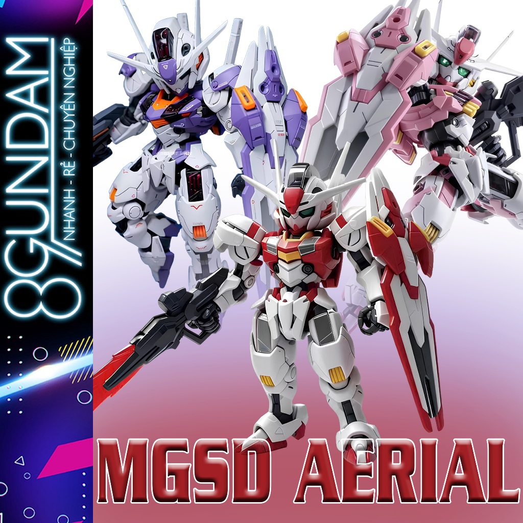 Mô Hình Lắp Ráp MGSD Aerial Fighter (tặng kèm base, decal nước)